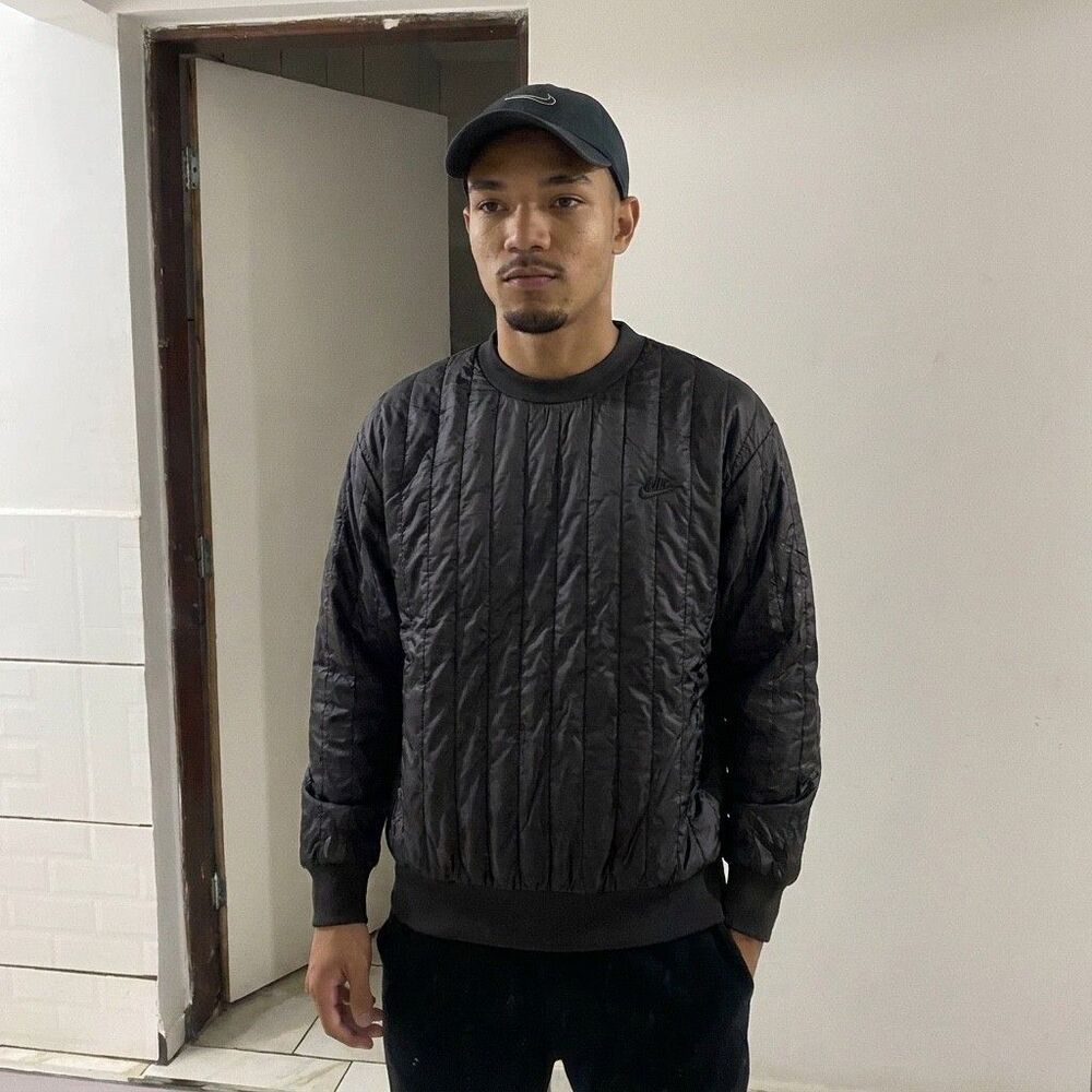 Nike Tech Pack Nylon Jacket Shirt Long Sleeve Shirt Black XL Extra Large